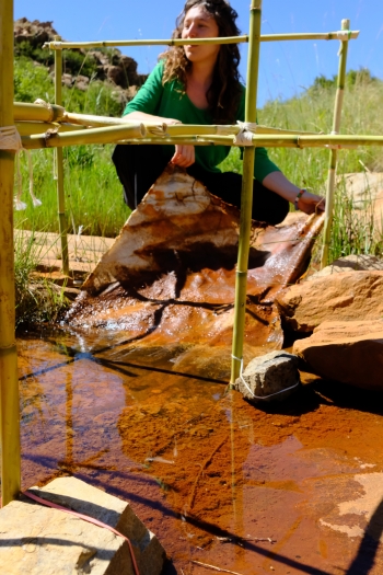 Peau de l'eau, in situ